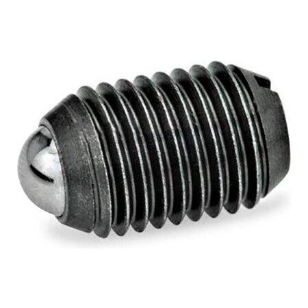 J.W. Winco J.W. Winco GN615 Ball Plungers, Steel, Slot, Standard Spring, 0.24" Plunger Dia., Black, 0.75"L 10NG11/K